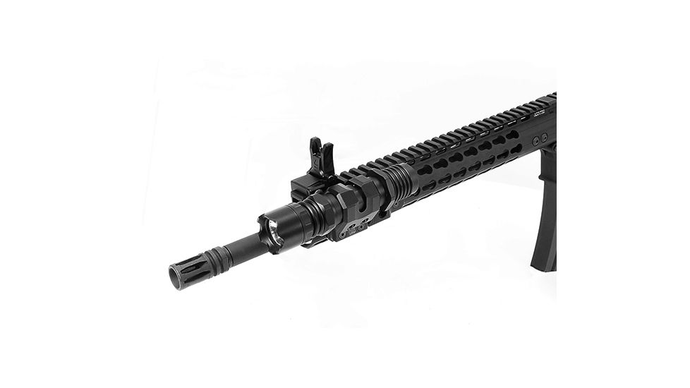 Leapers UTG Keymod Offset Flashlight Ring Mount, Matte Black RG-FL27KC