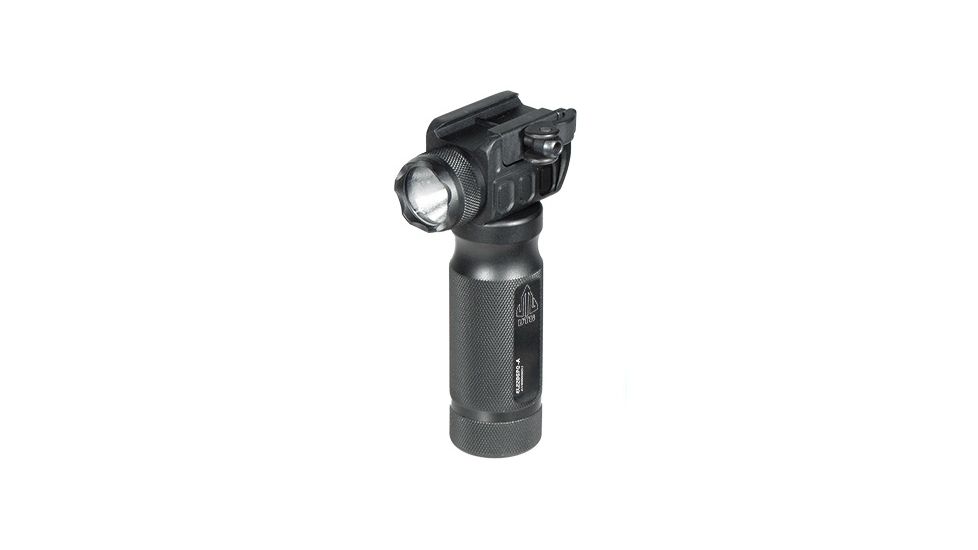 Leapers UTG New Gen 400 Lumen Grip Weapon Flash Light w/QD Mounting Base, Black, MNT-EL228GPQ-A