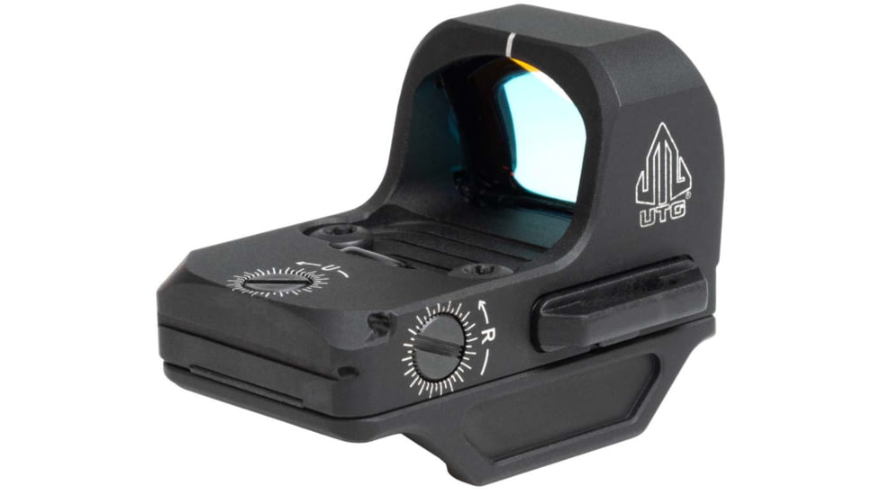Leapers UTG OP3 Micro SLS, Red Dot, 4 MOA Dot, Anodized Finish, Black, RMR Footprint, Side Loading Battery