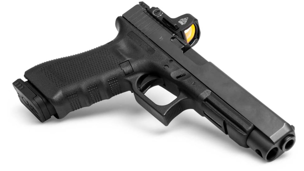 Leapers UTG OP3 Micro SLS, Red Dot, 4 MOA Dot, Anodized Finish, Black, RMR Footprint, Side Loading Battery