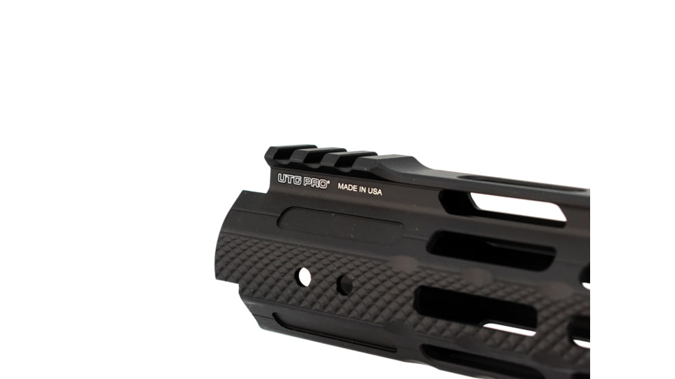 Leapers UTG PRO AR-15 Ultra Slim Free Float M-LOK Handguard, 15 inch, 6061-T6 Aircraft Grade Aluminum, Steel Barrel Nut, Black, MTU019SSM3
