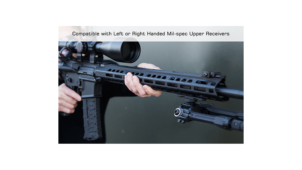 Leapers UTG PRO Forerunner 17in M-LOK Free Float Handguard, Black, MTU048SPM