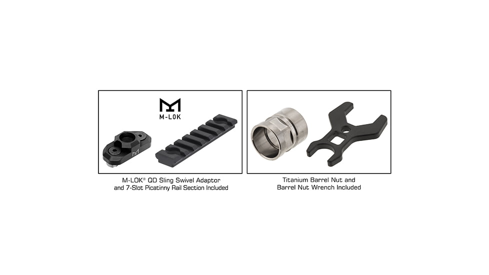 Leapers UTG PRO Forerunner 17in M-LOK Free Float Handguard, Black, MTU048SPM