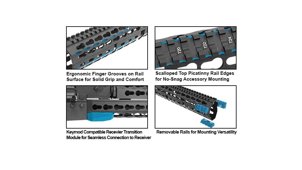 Leapers UTG PRO Romanian AK47 13.6in KeyMod/Picatinny Handguard MTU027SSKA