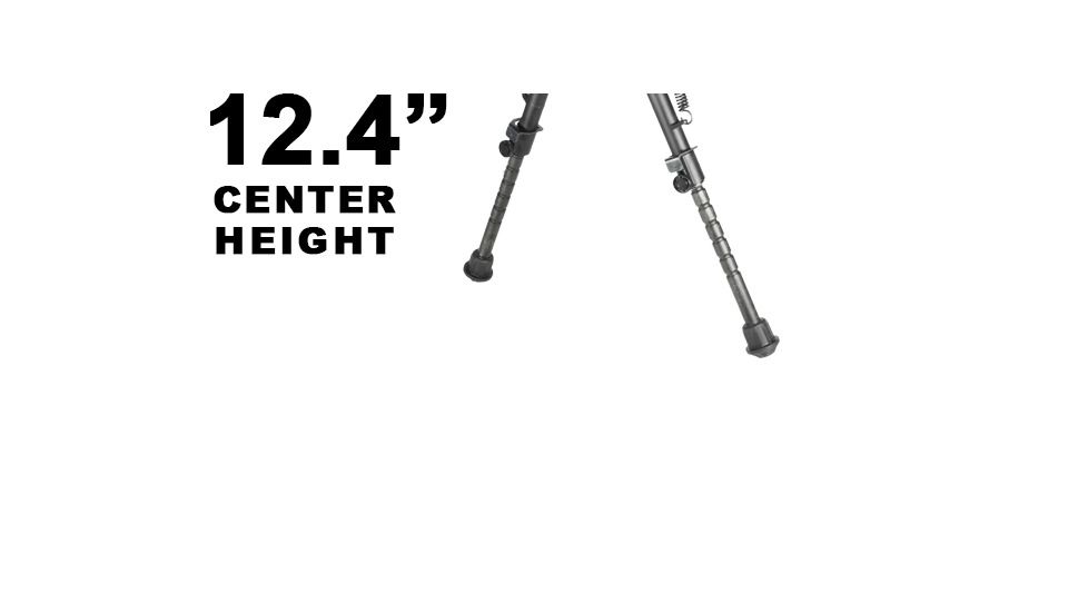 USED Leapers UTG Tactical OP Bipod, Quick Detach, 8.0-12.4in Center Height, Black, TL-BP88Q, EDEMO1, Used, Condition Like New, Inspect and Rebox