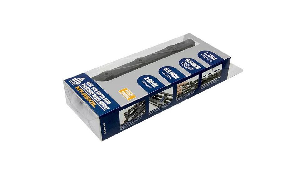 Leapers UTG Super Slim Picatinny Riser Mount, 0.5in Height, 13 Slots MT-RSX5L