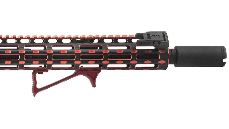 Leapers UTG Ultra Slim Angled Foregrip, M-LOK, Matte Red, MT-AFGM01R