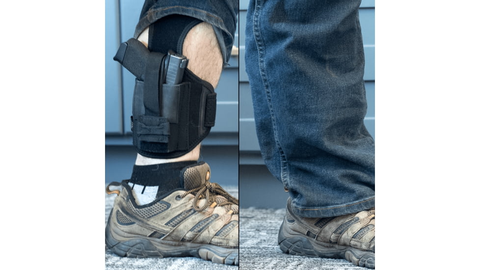 Leapers UTG Universal Ankle Holster, Black, PVC-H191B