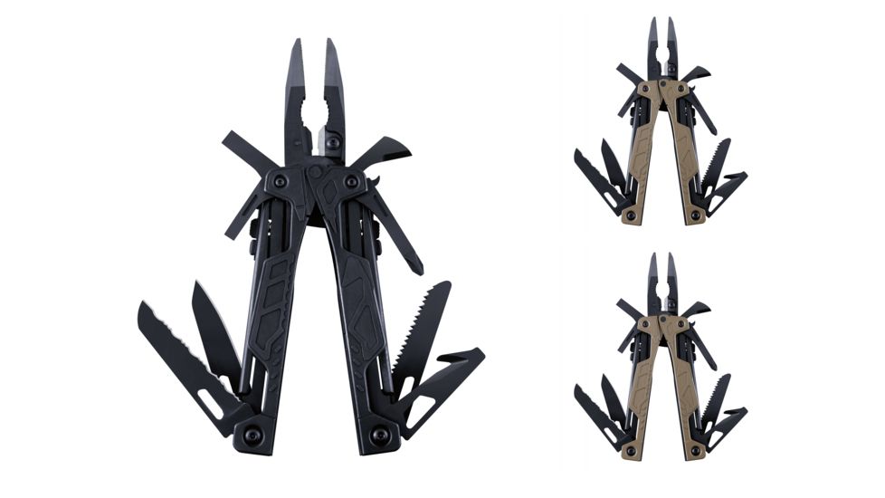 Leatherman OHT Multi-Tool - One-Handed Opening, 16 Tools in One, Black, Coyote, Coyote Tan