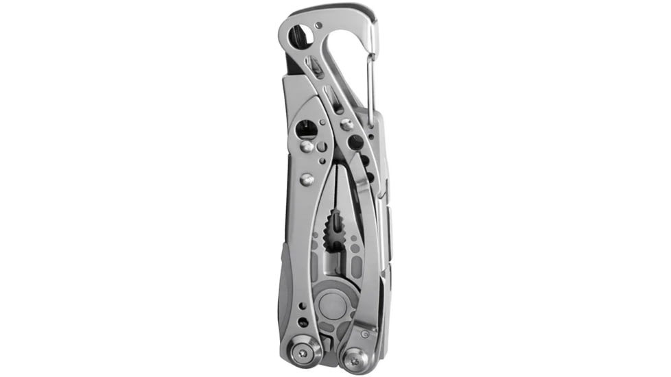 Leatherman Skeletool Multi-Tool, 2.6in, 420HC Stainless Steel Clip Point Blade, Stainless Steel Handle, 830845