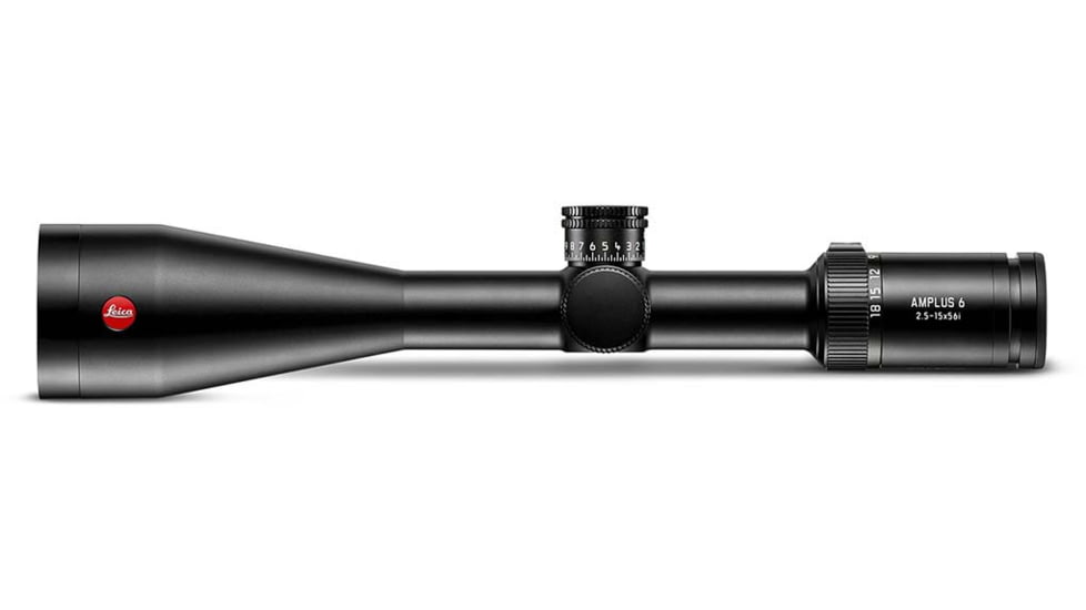 Leica Amplus 6 Rifle Scope, 2.5-15x56mm, 30mm Tube, Second Focal Plane, Ballistic BDC MOA Reticle, Black, 50412