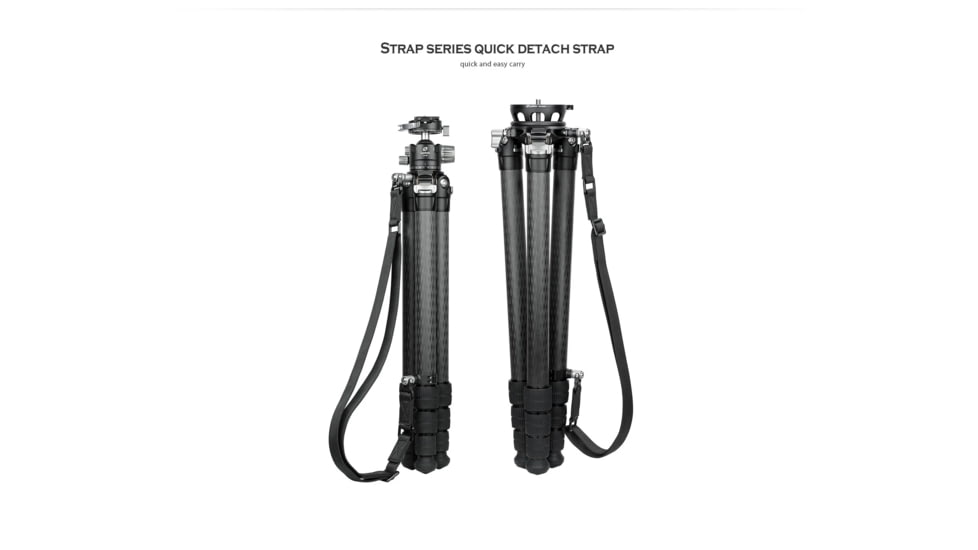 Leofoto 32LS Push Button Quick Detach Modular Tripod Strap, Black, Strap-32LS