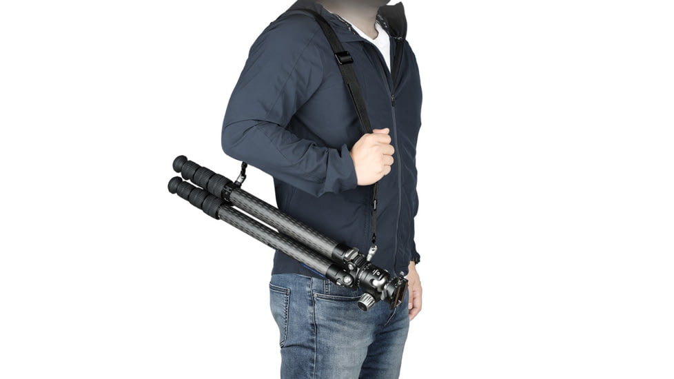 Leofoto 32LS Push Button Quick Detach Modular Tripod Strap, Black, Strap-32LS