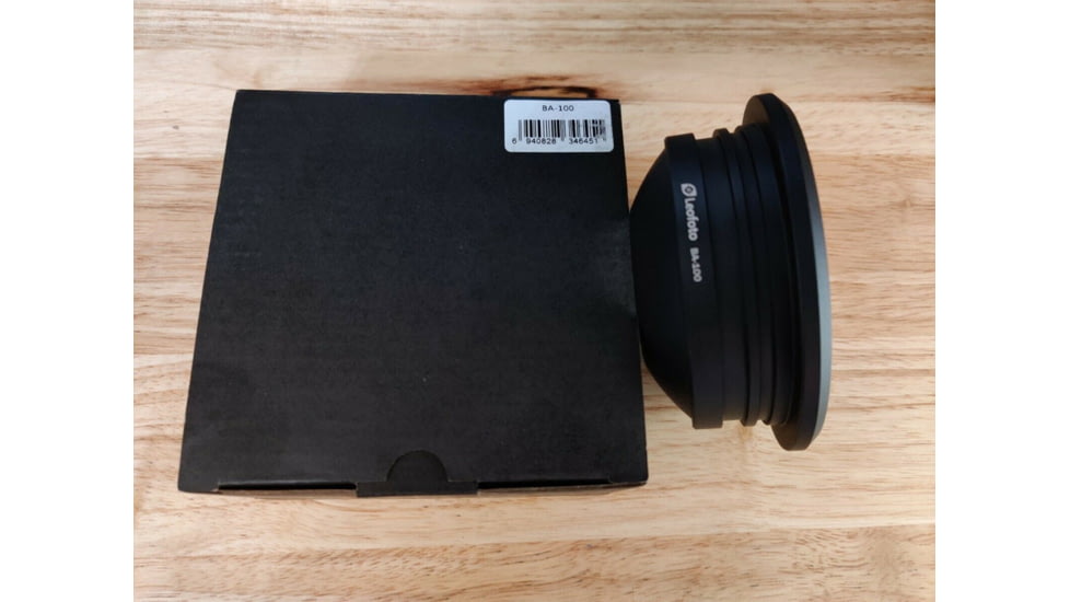 Leofoto Gitzo 5 Series and LM/N-4 Series BA-100 100mm Half-Bowl Video Head Adapter, Black, BA-100