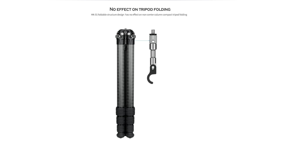 Leofoto HK-01 Tripod Weight Hook 1/4 Thread w/LS Ranger Tripods w/o Leveling, Black, HK-01