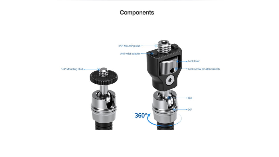 Leofoto Kestrel Weather Meter AM-7 Magic Arm/MC-60 Clamp/GMC-01 Clamp Set, Black, AM-7+MC-60+GMC-01