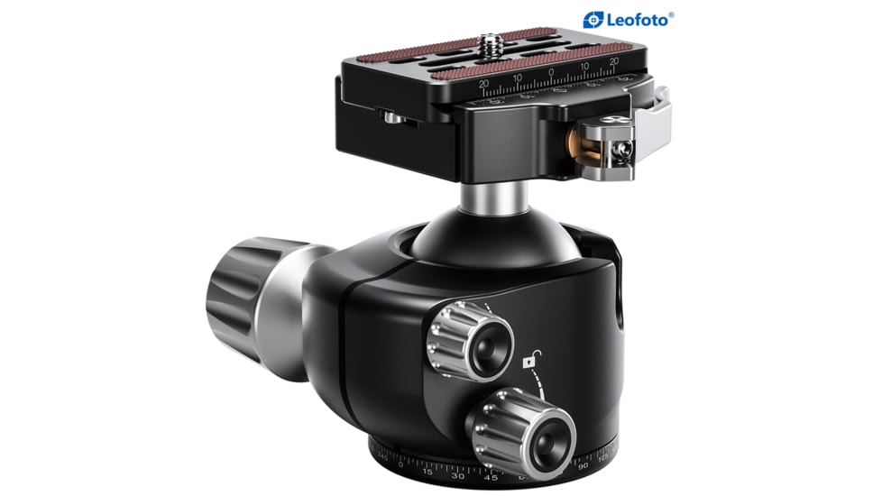 Leofoto LH-47LR Ball Head w/ Lever Release Clamp, Arca, Black, LH-47LR