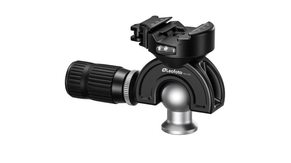 Leofoto MH-35X Full Dynamic Ball Head /w Handlebar Control for SA-X Series Tripods, Arca/Picatinny, Black, MH-35X
