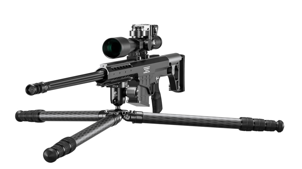 Leofoto SA-363CX/MG-40X Outdoors Tripod w/ Rapid Lock Ballhead, Black, SA-363CX+MG-40X