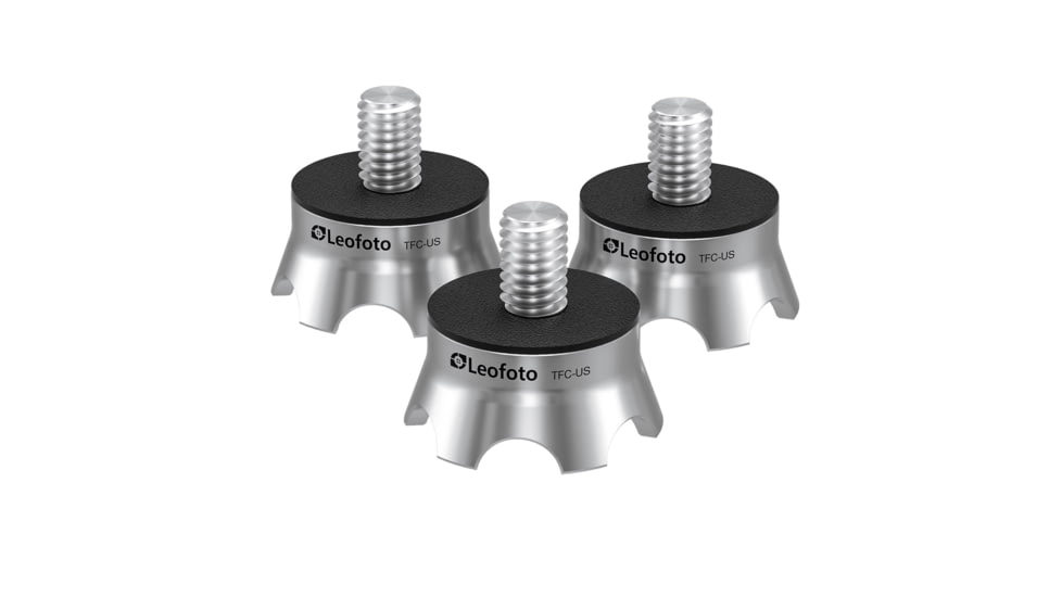 Leofoto TFC-US Tripod Claw Feet 3/8 Thread - Set of 4, Black, TFC-US