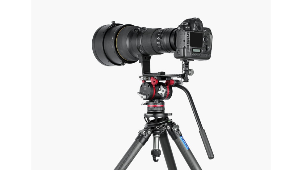 Leofoto YB-100LP Leveling Base w/ Handle for 100mm Bowl - 3/8, Black, YB-100LP