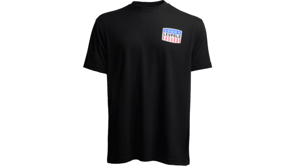 Leupold Flag Badge Graphic T-Shirt, Extra Large, Black, 186472
