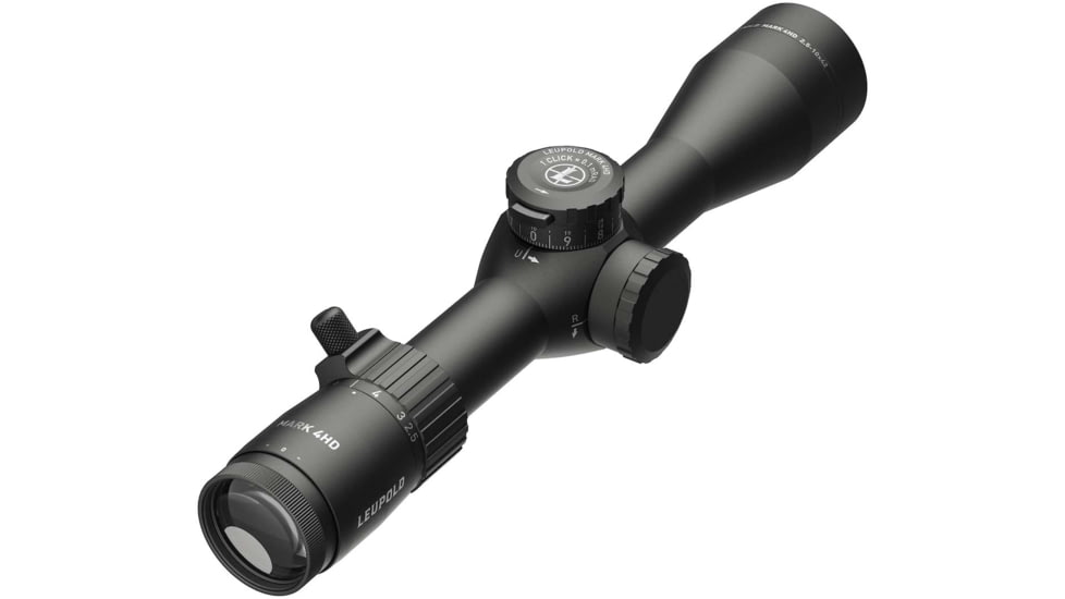 Leupold Mark 4HD 2.5-10x42 Rifle Scope, 30mm Tube, First Focal Plane, TMR, Black, Small, 183740