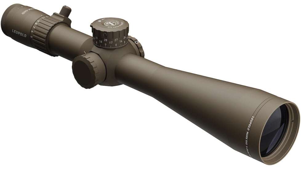 Leupold Mark 5HD 5-25x56 Rifle Scope, 35mm Tube, First Focal Plane, Tremor 3, FDE, Small, 185072