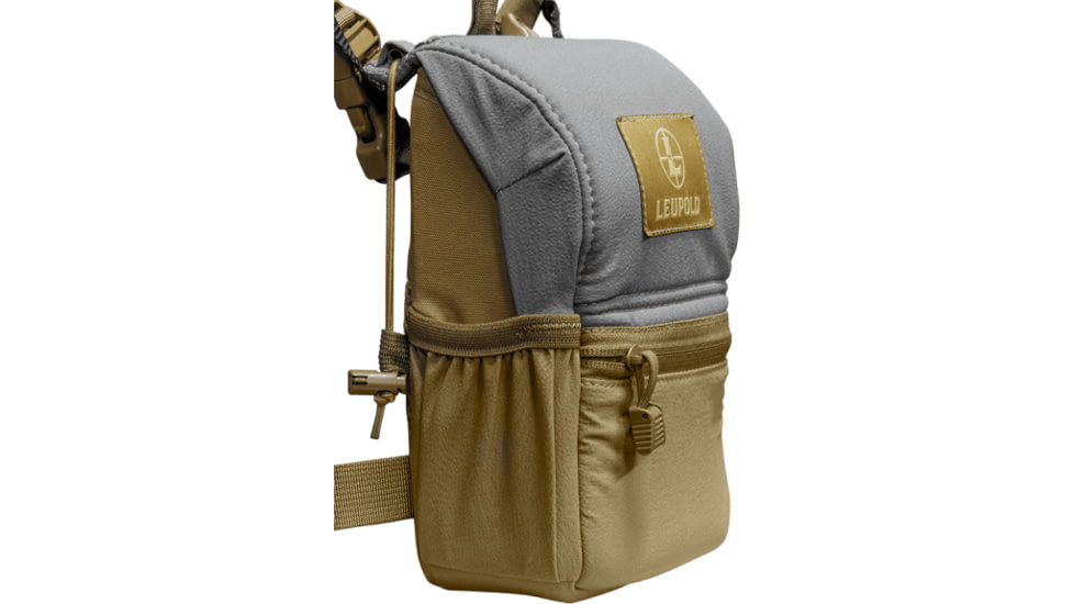 Leupold Non-Magnetic Enclosed Binocular Harness, Tan/Grey, 185627