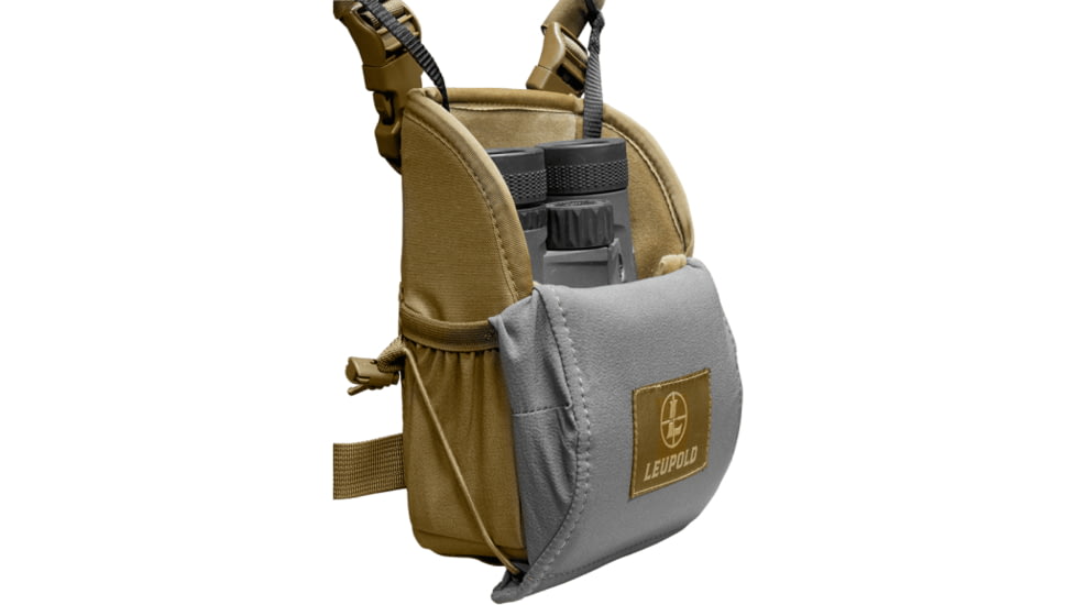 Leupold Non-Magnetic Enclosed Binocular Harness, Tan/Grey, 185627