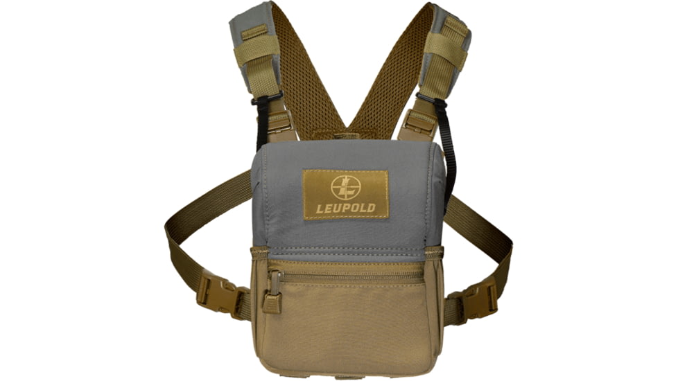 Leupold Non-Magnetic Enclosed Binocular Harness, Tan/Grey, 185627