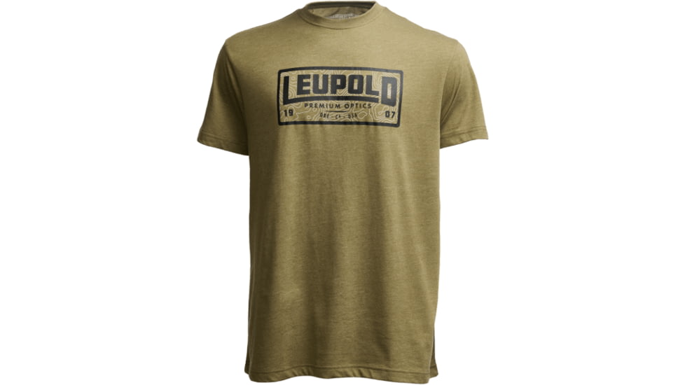 Leupold Premium Optics Graphic T-Shirt, Medium, Light Olive, 186526