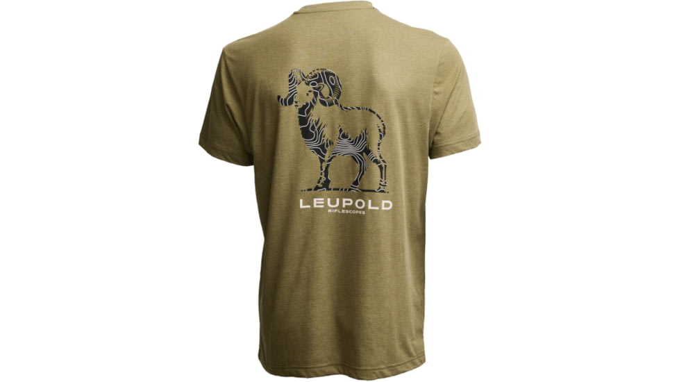 Leupold Ram Graphic T-Shirt, Large, Light Olive, 186523