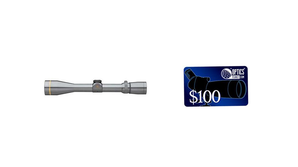 Leupold VX-3 3.5-10x40 mm Rifle Scope - Gloss Finish, Duplex Reticle, FREE 100 OpticsPlanet E-Gift Certificate