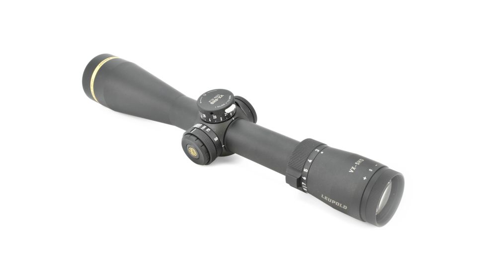Leupold VX-5HD 3-15x44mm Rifle Scope, 30 mm Tube, Second Focal Plane, Black, Matte, Red FireDot Duplex Reticle, MOA Adjustment, 172368