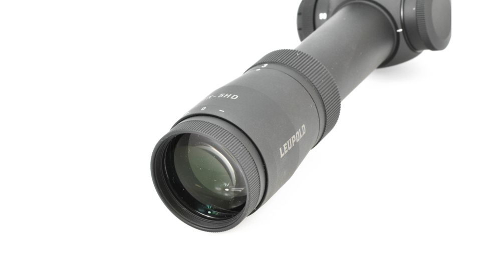 Leupold VX-5HD 3-15x44mm Rifle Scope, 30 mm Tube, Second Focal Plane, Black, Matte, Red FireDot Duplex Reticle, MOA Adjustment, 172368