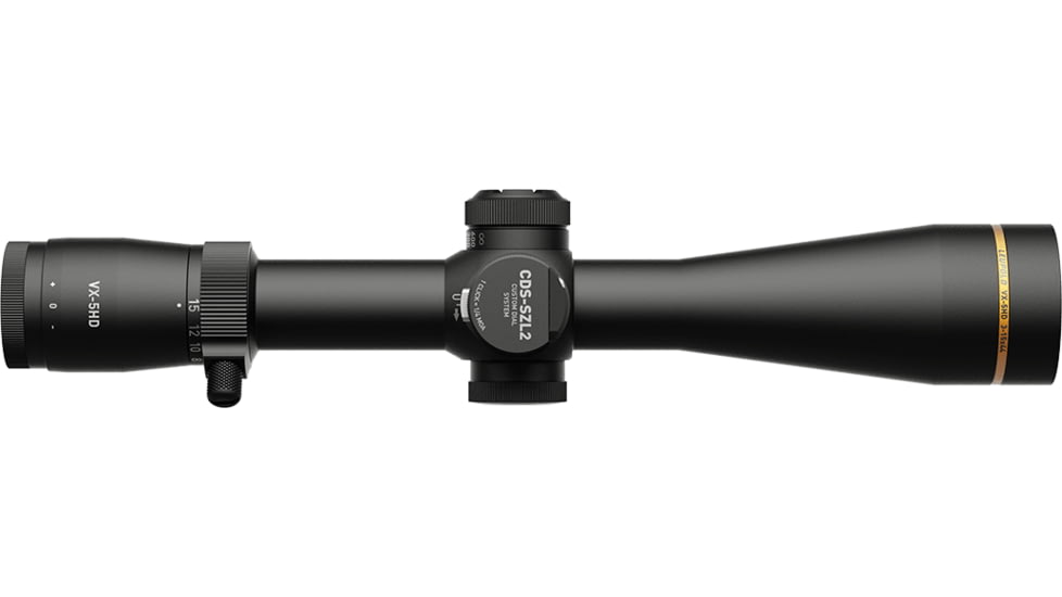Leupold VX-5HD Gen 2 3-15x44mm 30mm Tube Riflescope, Second Focal Plane, CDS-SZL2 Side Focus Illum. FireDot Duplex Reticle, Black, 183850