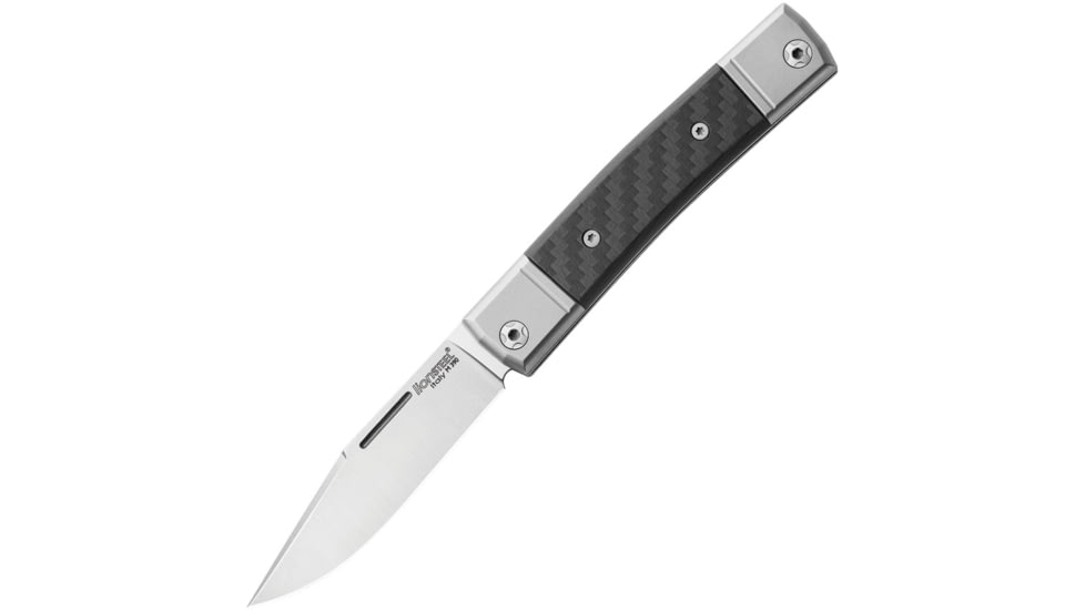 Lionsteel BestMan BM1 Slipjoint CF Folding Knife, 2.75 satin finish Bohler M390 stainless clip blad, Carbon fiber handle, BM1 CF