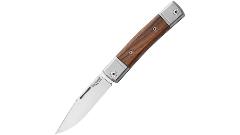 Lionsteel BestMan BM1 Slipjoint Santos Folding Knife, 2.75 satin finish Bohler M390 stainless clip blad, Santos wood handle, BM1 ST