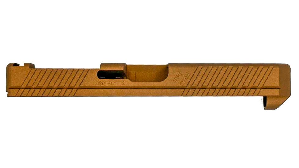 Live Free Armory LF19 Combat Slide with RMR Cut &amp; Integrated Compensator, Glock 19 Gen 3, Burnt Bronze, G319CC495041F