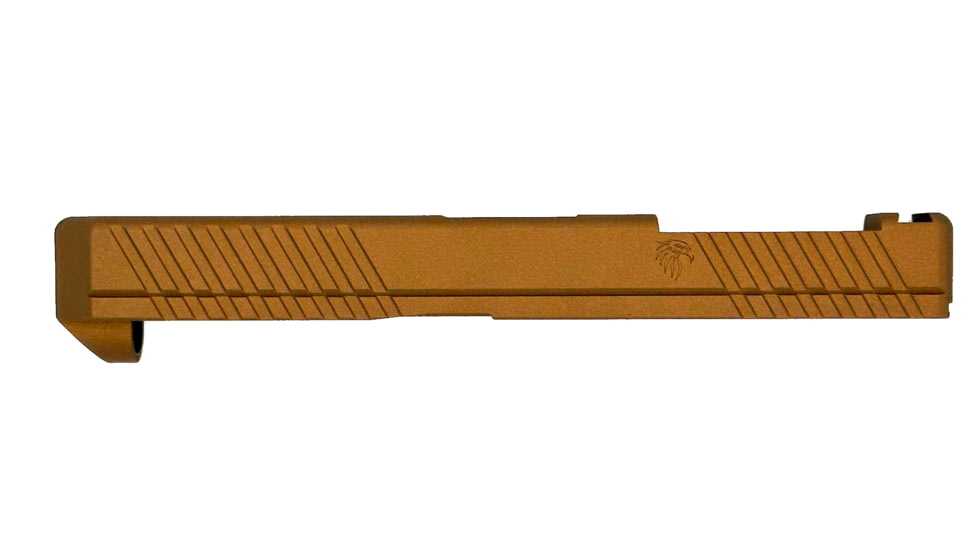 Live Free Armory LF19 Combat Slide with RMR Cut &amp; Integrated Compensator, Glock 19 Gen 3, Burnt Bronze, G319CC495041F