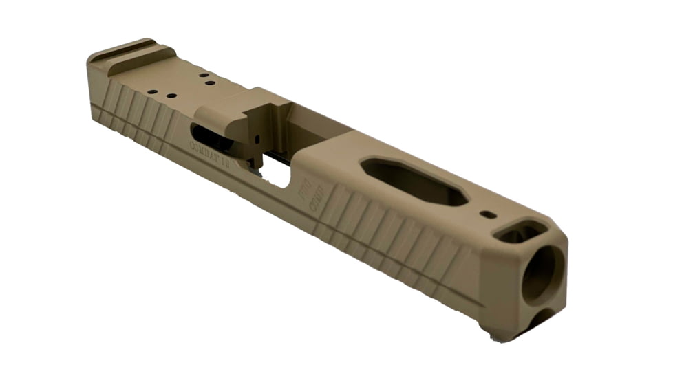 Live Free Armory LF19 Combat Slide with RMR Cut &amp; Integrated Compensator, Glock 19 Gen 3, Flat Dark Earth, G319CC295021F