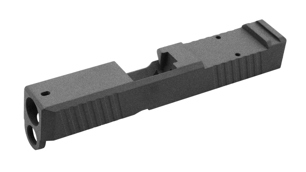 Live Free Armory LF26 Chamfered Series Pistol Slide w/ No RMR Optic Cut, Glock 26, Tungsten, G326CH512302F
