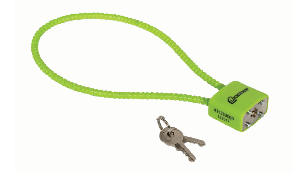 Lockdown Cable Lock, 15in, Red, 110149