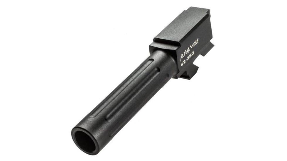 Lone Wolf Arms AlphaWolf Glock 42 .380 ACP Barrel, Stock Length, Black, AW-42380N