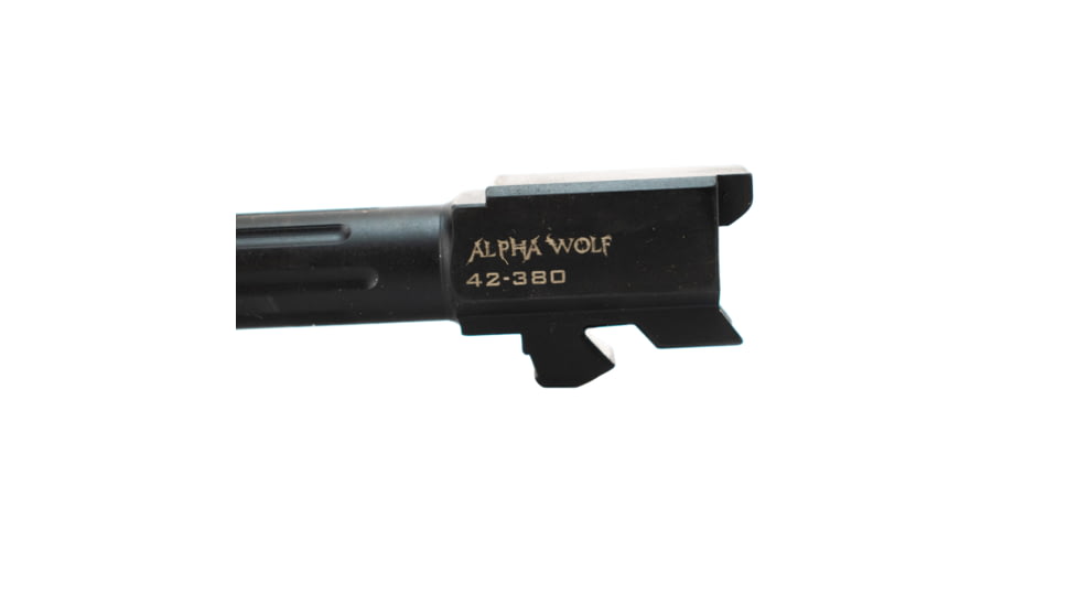 Lone Wolf Arms AlphaWolf Glock 42 .380 ACP Threaded Barrel, 1/2x28, Black, AW-42380TH