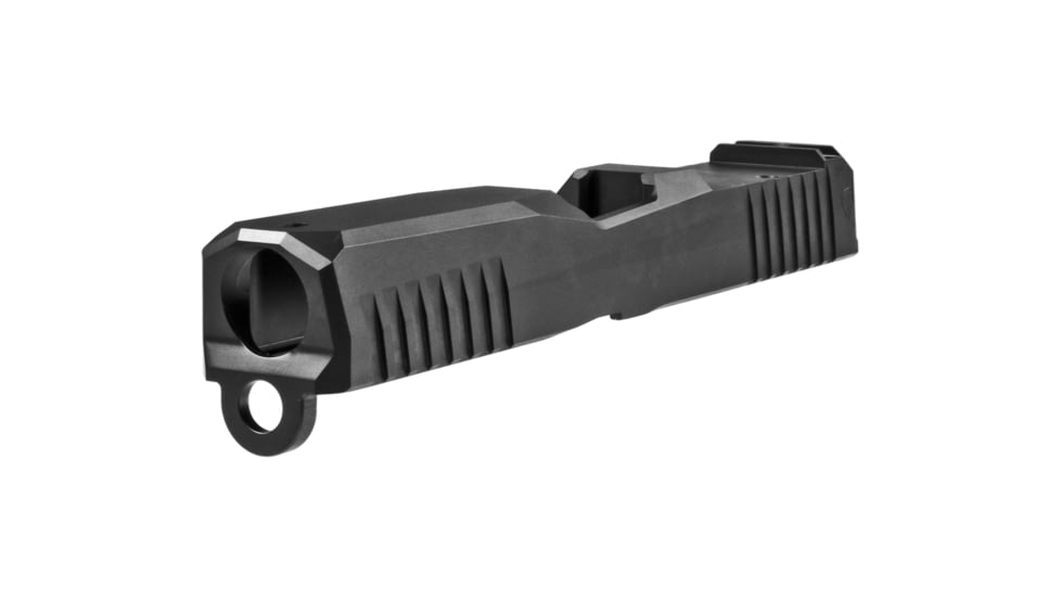 Lone Wolf Arms Dusk Pistol Slide, G19, 9mm, Gen 3, RMR Cut, Stripped, Black, Small, LWD-DKSlide19-G3-BLK