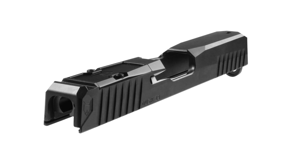 Lone Wolf Arms Dusk Pistol Slide, G19, 9mm, Gen 3, RMR Cut, Stripped, Black, Small, LWD-DKSlide19-G3-BLK