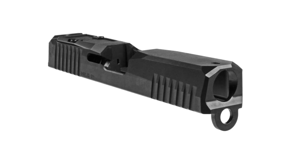 Lone Wolf Arms Dusk Pistol Slide, G19, 9mm, Gen 3, RMR Cut, Stripped, Black, Small, LWD-DKSlide19-G3-BLK