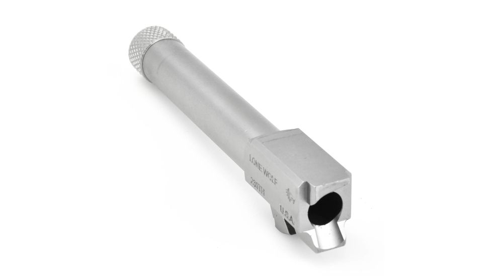 Lone Wolf Arms Glock 23/32 9mm Threaded Conversion Barrel, 1/2x28, Raw Stainless, LWD-239TH